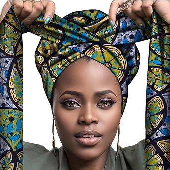 African Hair Bonnet Turbans Head Scarf Head Wraps for Women Sleeping