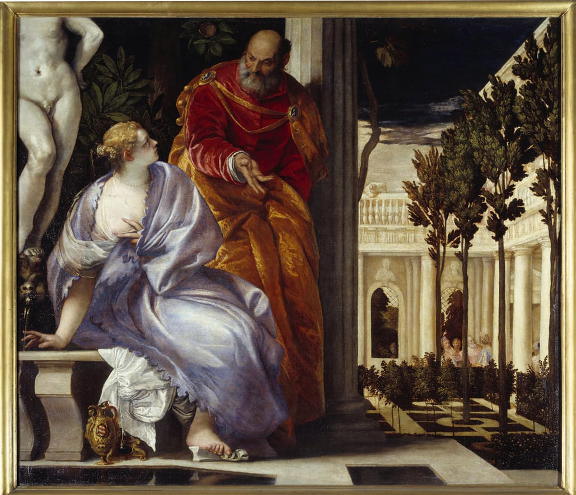 ARTXLXXBN Famous Painting Art Wall Decor Abstract Art Picture Bethsabee in the Bath Painting by Veronese Animal Pictures for Home Decor 60x90cm