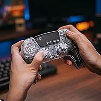 Vista 2 de HEXGAMING PHANTOM Pro Controller with 4 Remappable Buttons, 6 Remapping Profiles, 8 Interchangeable Analog Stick, and Adjustable Triggers Compatible