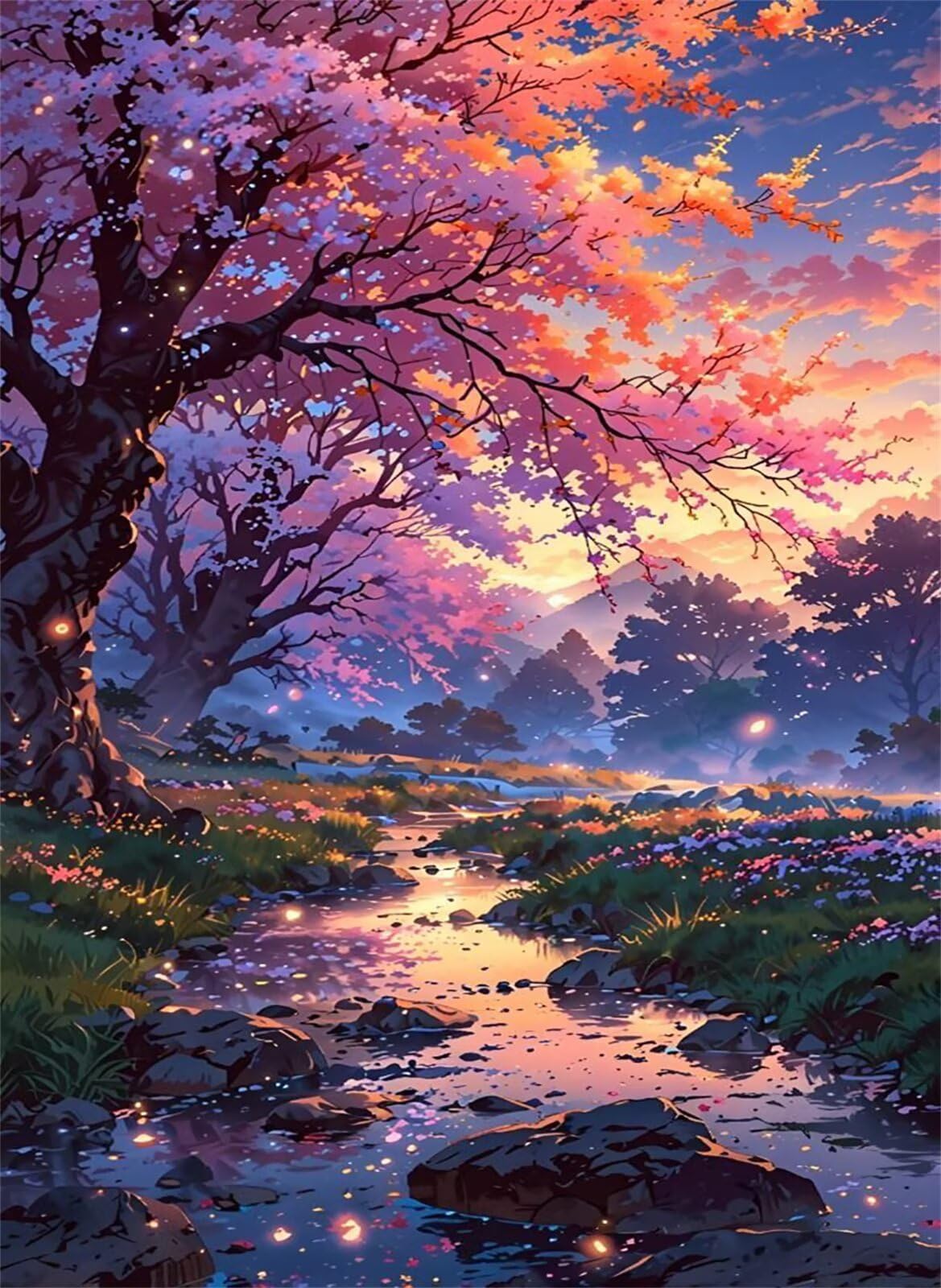 Puzzle 1314 Teile Erwachsene, Bäume Flüsse Puzzle, Impossible Klassische Puzzles zum Stressabbau, Wanddekoration und Geschenk für Erwachsene 75x50 cm