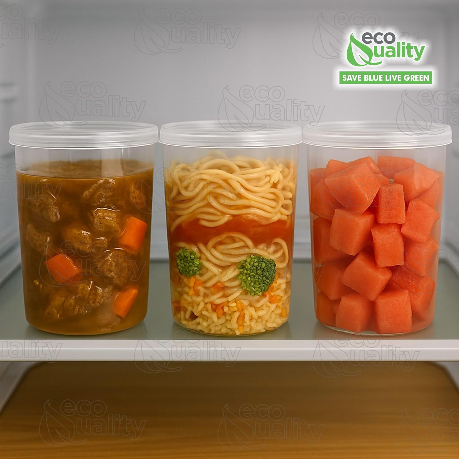 32oz Plastic Deli Food Storage Containers with Lids 100 Count - Round Containers Perfect for Food Storage, Portion Control, Meal Prep, Organization, Liquids, Travel, Home, School (32 Ounces)