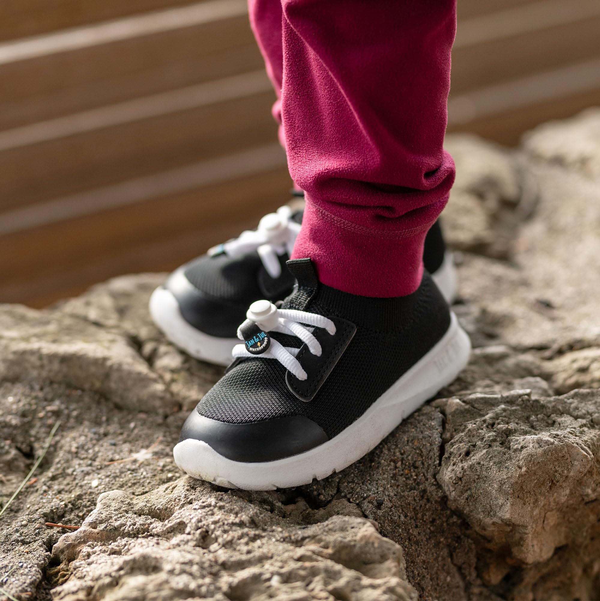 Jan & Jul wasserdichte Schuhe, leichte Sneaker mit verstärkter Zehenkappe für Kleinkinder
