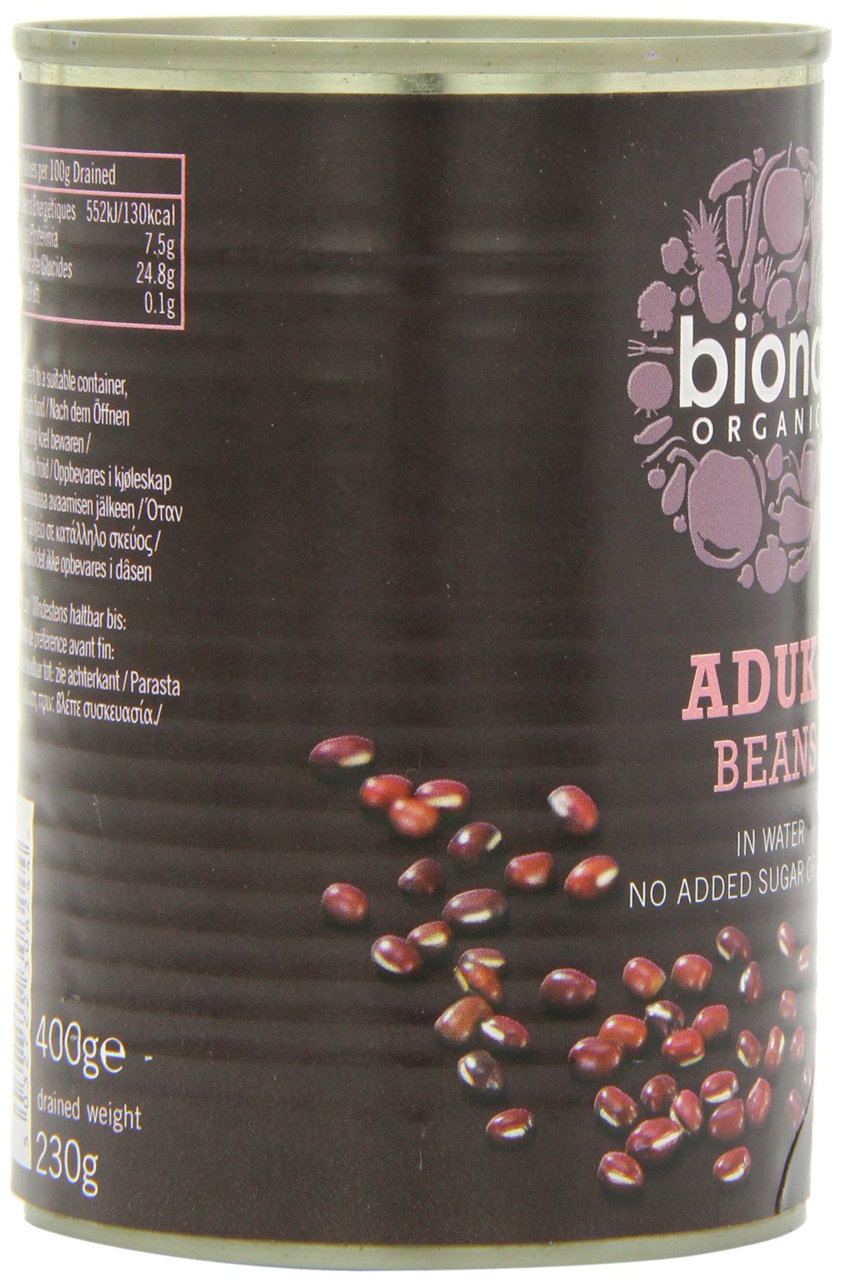 Biona Organic Aduki Beans 400 g (Pack of 12)