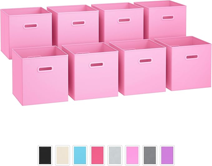 Cube Storage Baskets For Organizing 11 Inch Set of 8