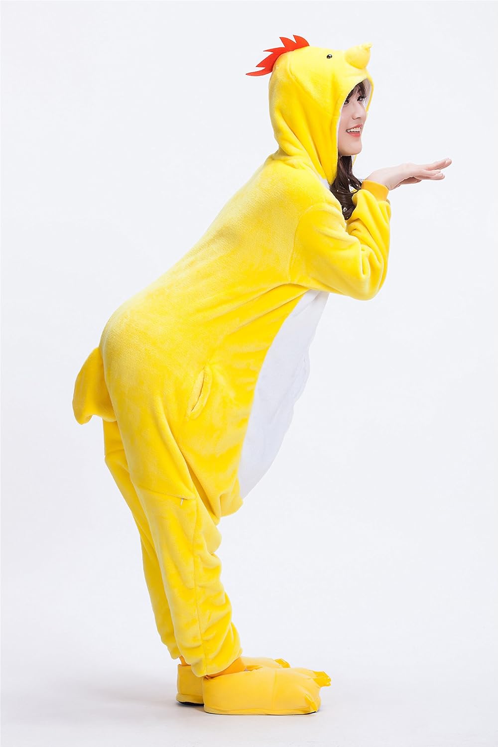 Adult Chicken Kigurumi Animal Costume Pajamas Homewear Lounge Wear - Image 5