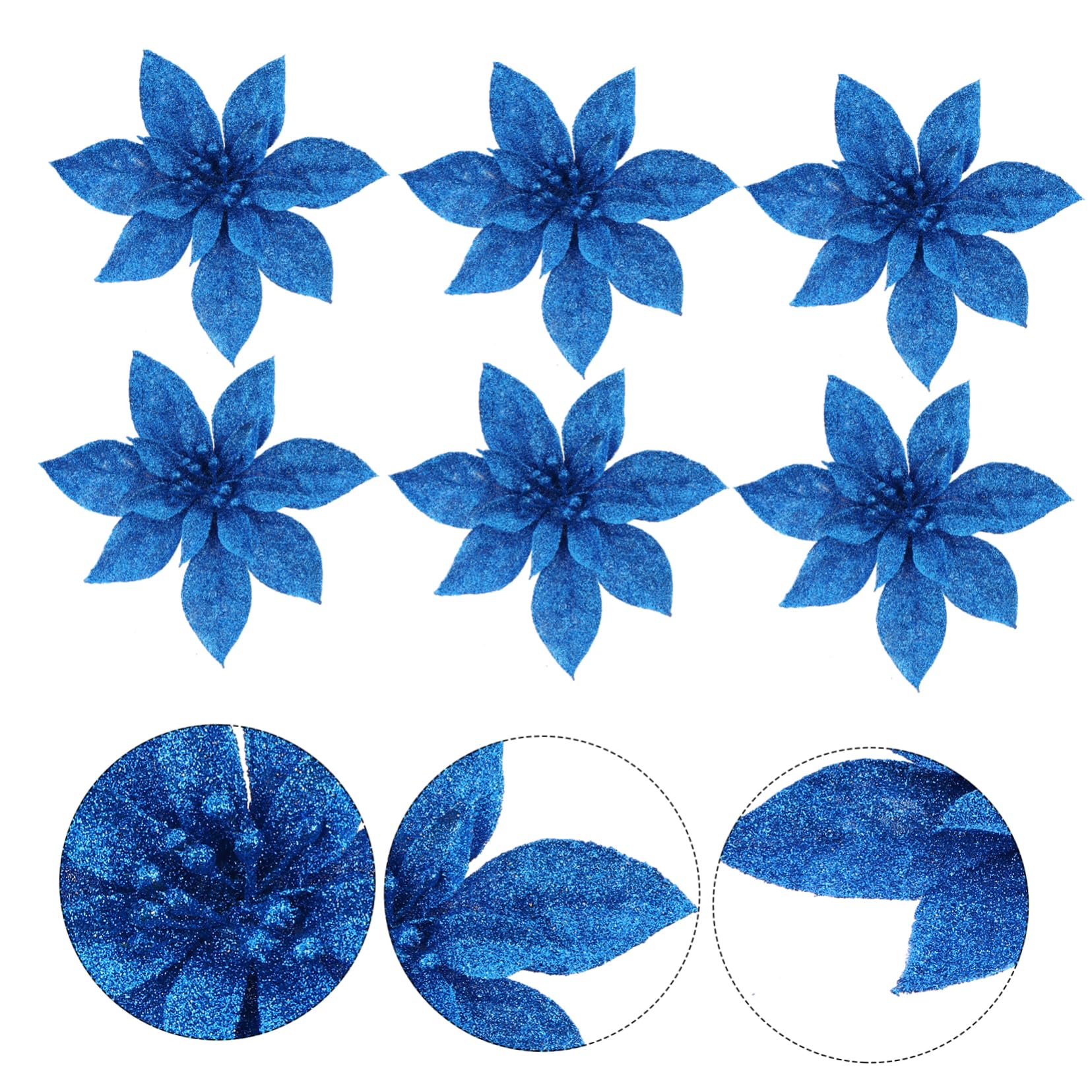 Abaodam 18stücke Teiliges Weihnachtsblumen-dekorationsset Aus Kunstblumen Für Weihnachtsbaum Türen Und Fenster Poinsettia Für Festliche Anlässe Und Stilvolle Weihnachtsdekoration