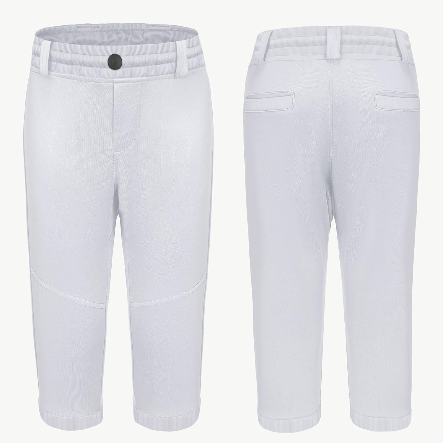 2T/3T/4T/5T/ to Youth Toddler Boys Knicker Baseball Pants Kids Gilrs Softball Tball Tee Ball Practice Pants Belt Loops - Image 2