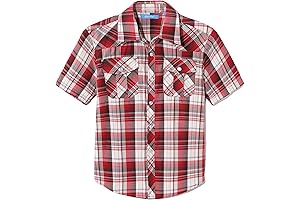 Kid's Cowboy Shirt: Classic Pearl Snap Plaid for Young Westerners