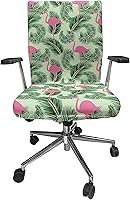 Vista 89 de Ambesonne Funda para silla de oficina en acuarela, selvas exóticas de Hawái, inspiradas en hojas verdes frescas y plantas tropicales, funda