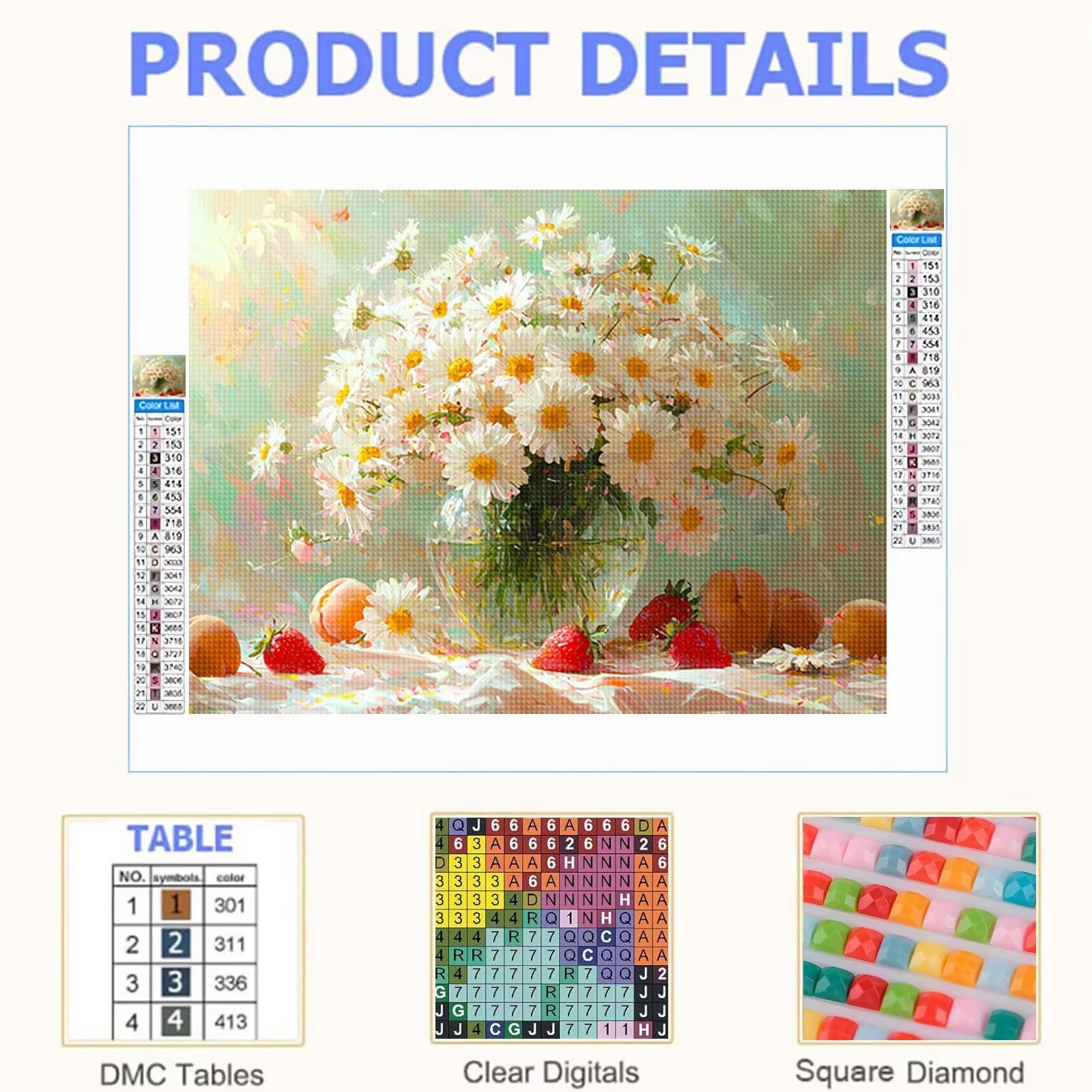 Kwiat diament sztuka dorośli, 5D diamentowy obraz truskawka 90x70 cm T0-809