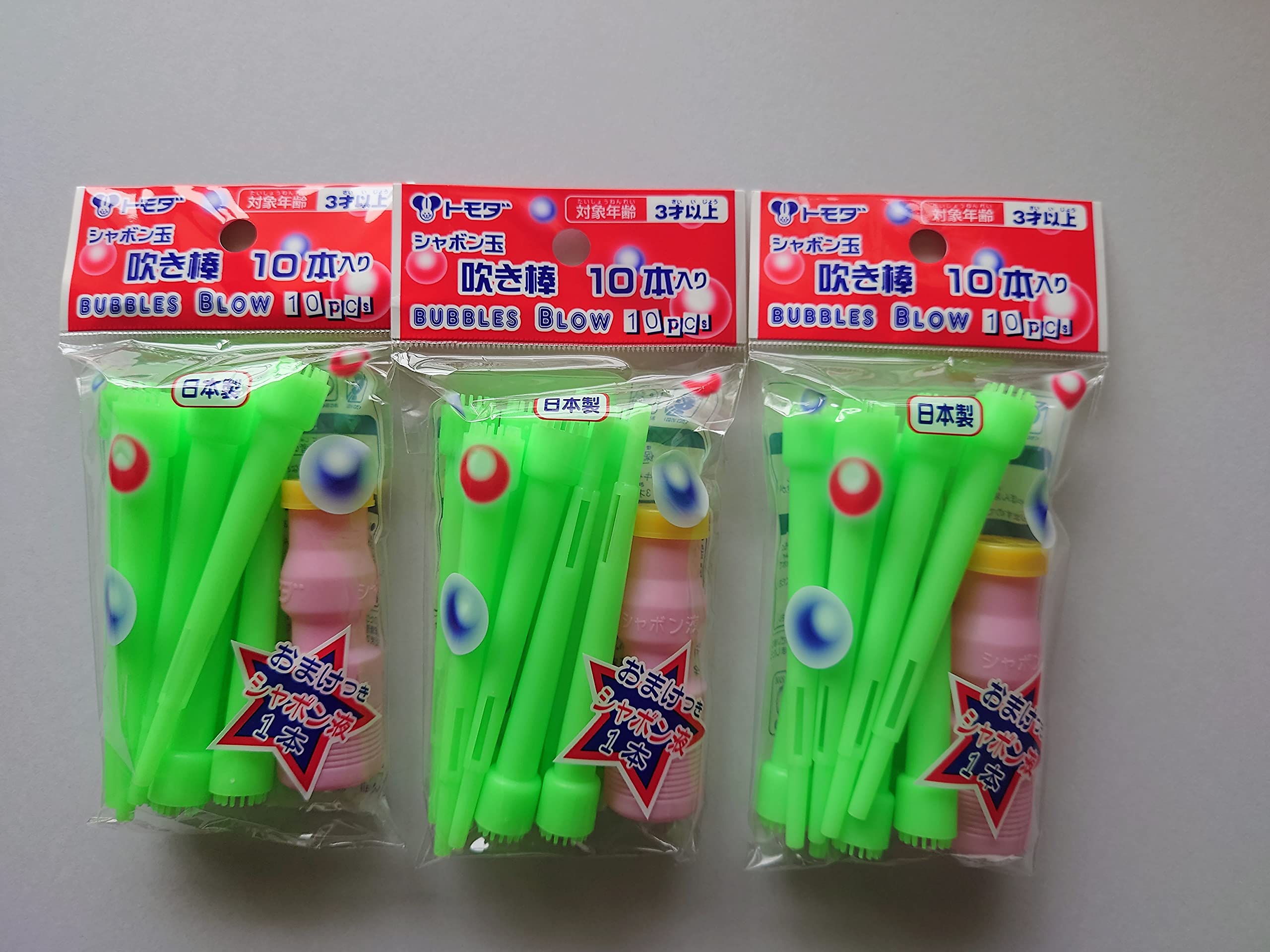 Amazon.co.jp: Tomoda Shokai Bubble Blowing Rods, Made in Japan, 10 