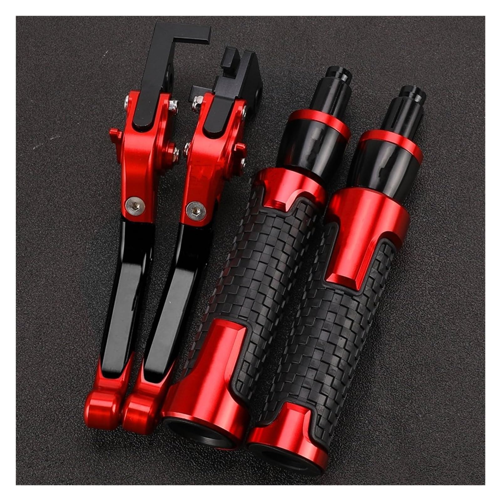 Tingyus B Motorbike Rake Lever For Kawasaki For Ninja For Zx6r 2019-2024 Rake Clutch Levers Handlebar Grips Ends Adjustable Lever(B)