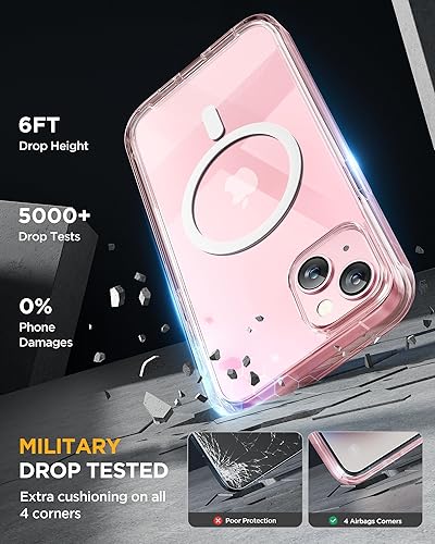 Miniatura 678 de Miracase Glass Series - Funda magnética para iPhone 15, compatible con MagSafe, de cuerpo completo, protector de pantalla de vidrio 9H integrado