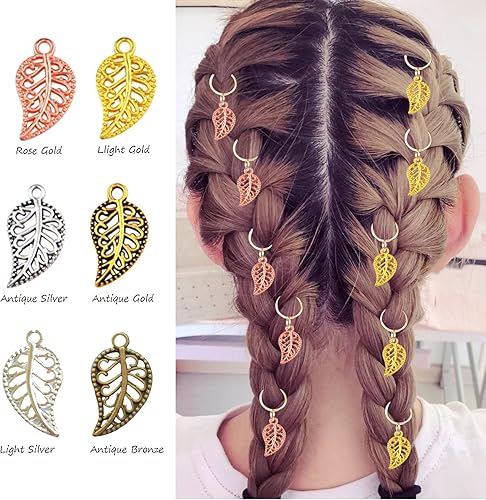 Miniatura 3 de TBFYS 300 abalorios de hojas para la fabricación de joyas, colgantes de hojas naturales a granel para manualidades, pulseras, collares, aretes,