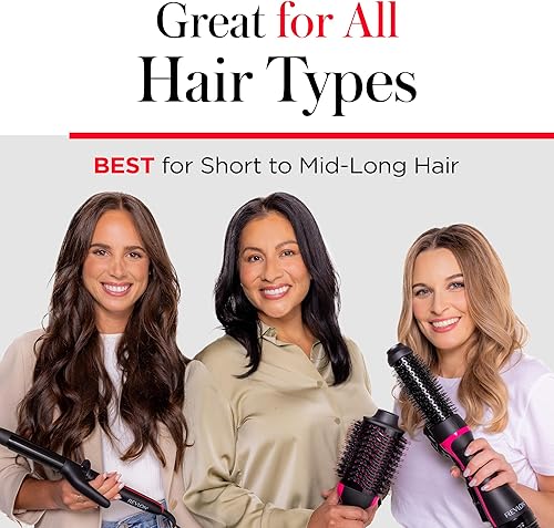 Miniatura 48 de REVLON One-Step Plus 2.0 - Secadora, voluminizador de cabello y cepillo de aire caliente, secado y peinado (color negro) Negro -,2-Negro -,negro