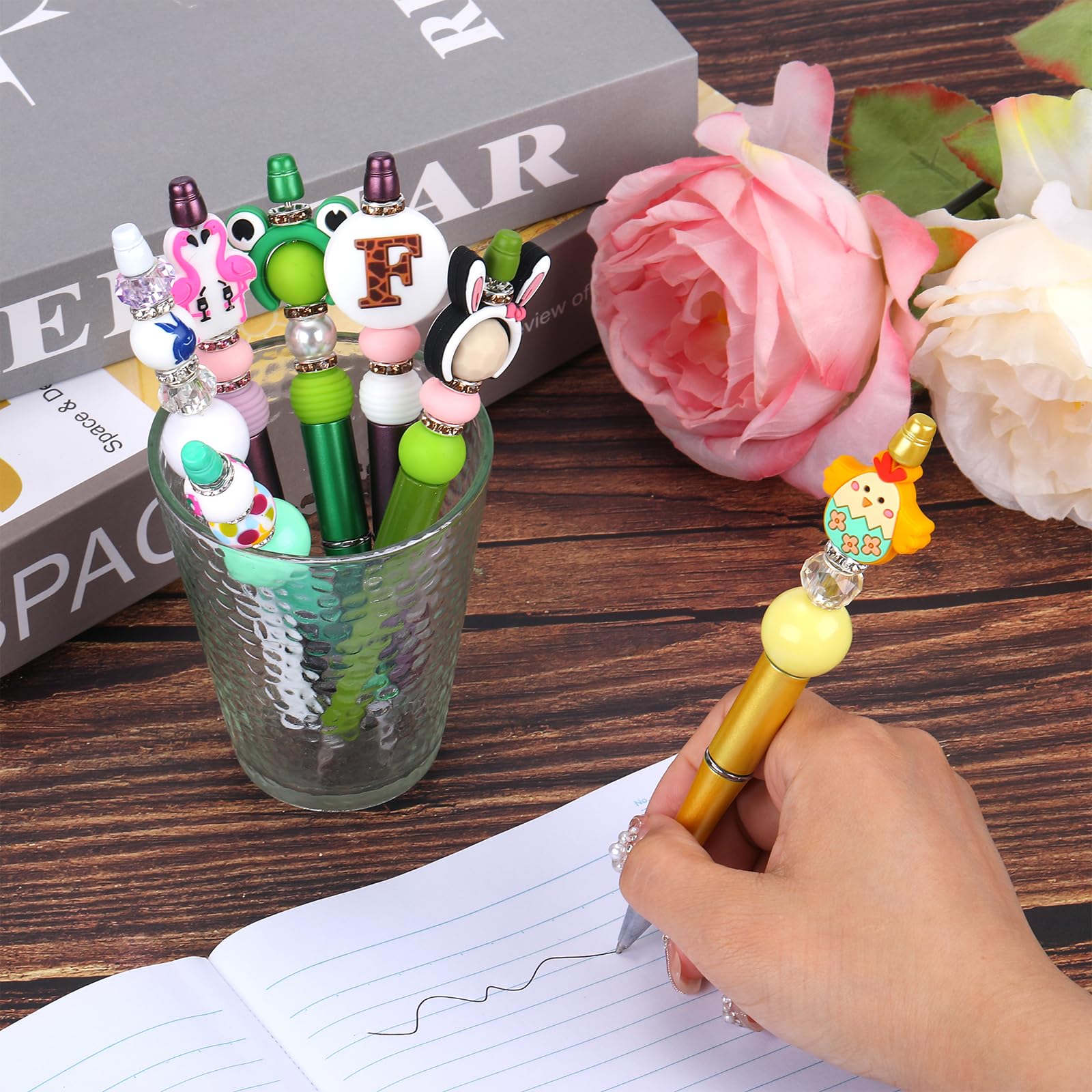 12 pezzi penna con perline regalo penna a sfera penne a sfera fai da te