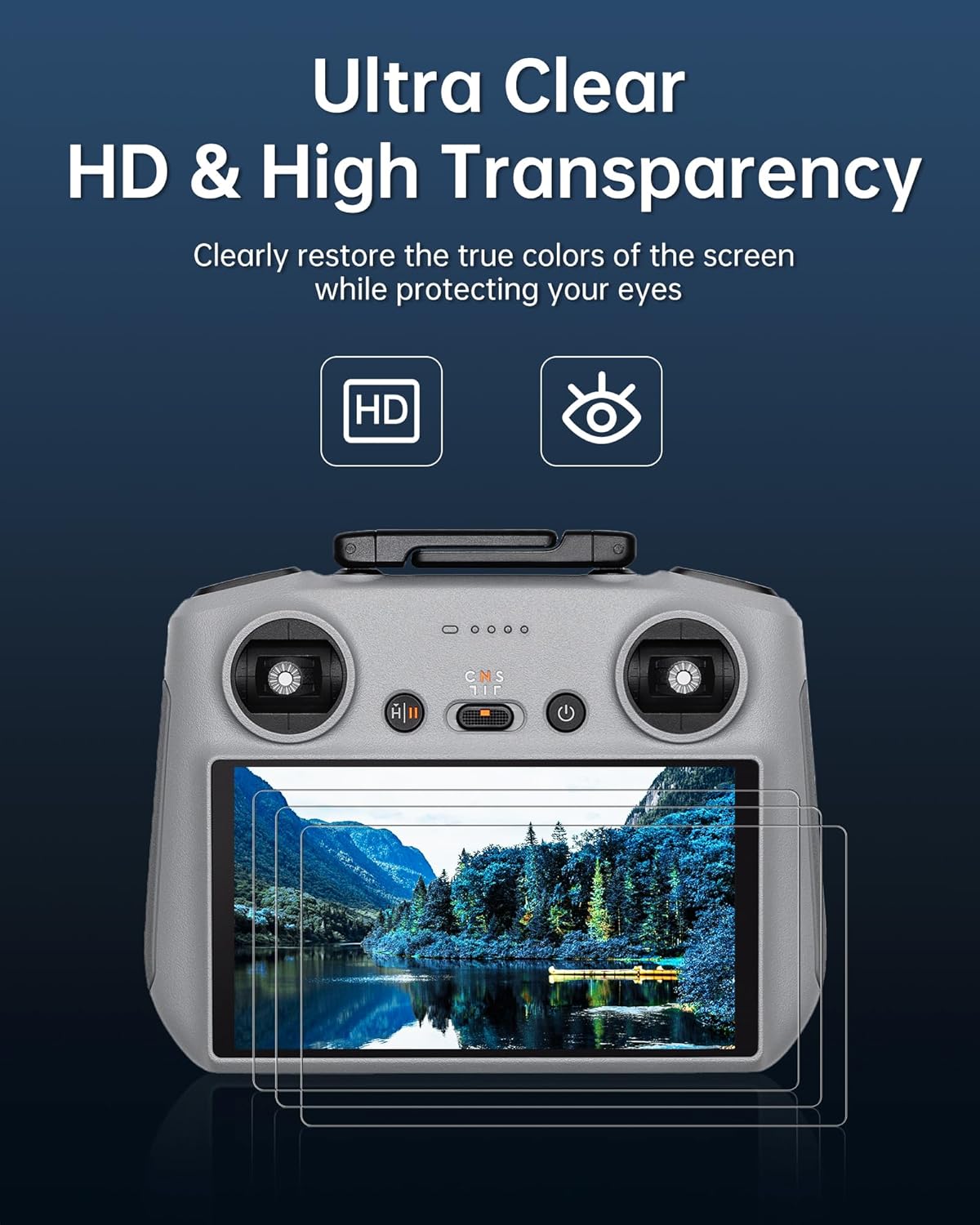 LK Screen Protector+Lanyard for 𝗥𝗖/𝗥𝗖𝟮 Remote Controller