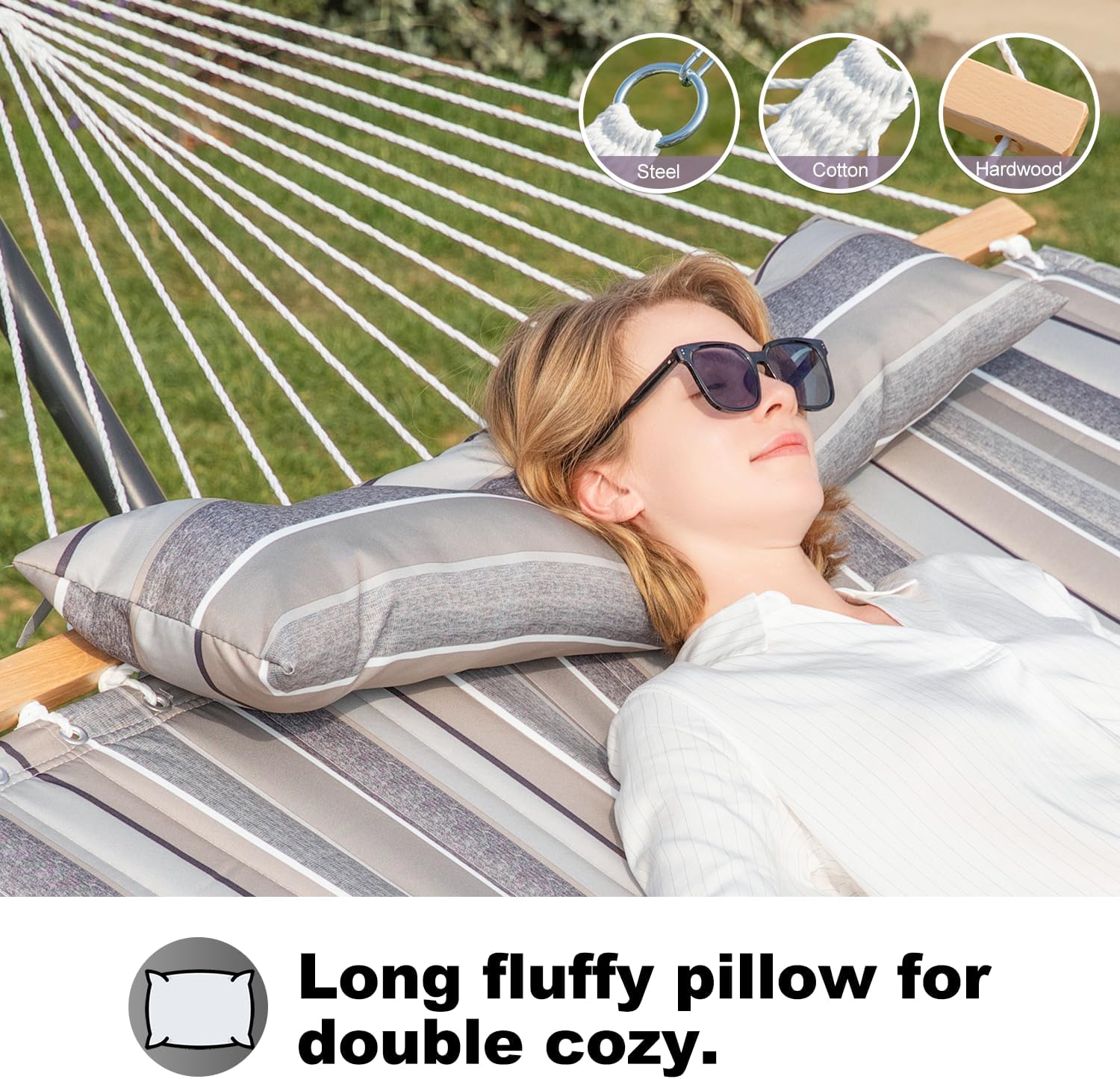 Fabric Hammock with Stand (Peace Dove)