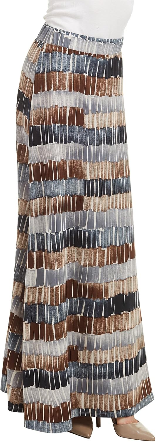 Lock and Love Women's Casual Comfy Stylish High Waist Flare Long Maxi Skirt – Available in Print & Solid Options - Image 2