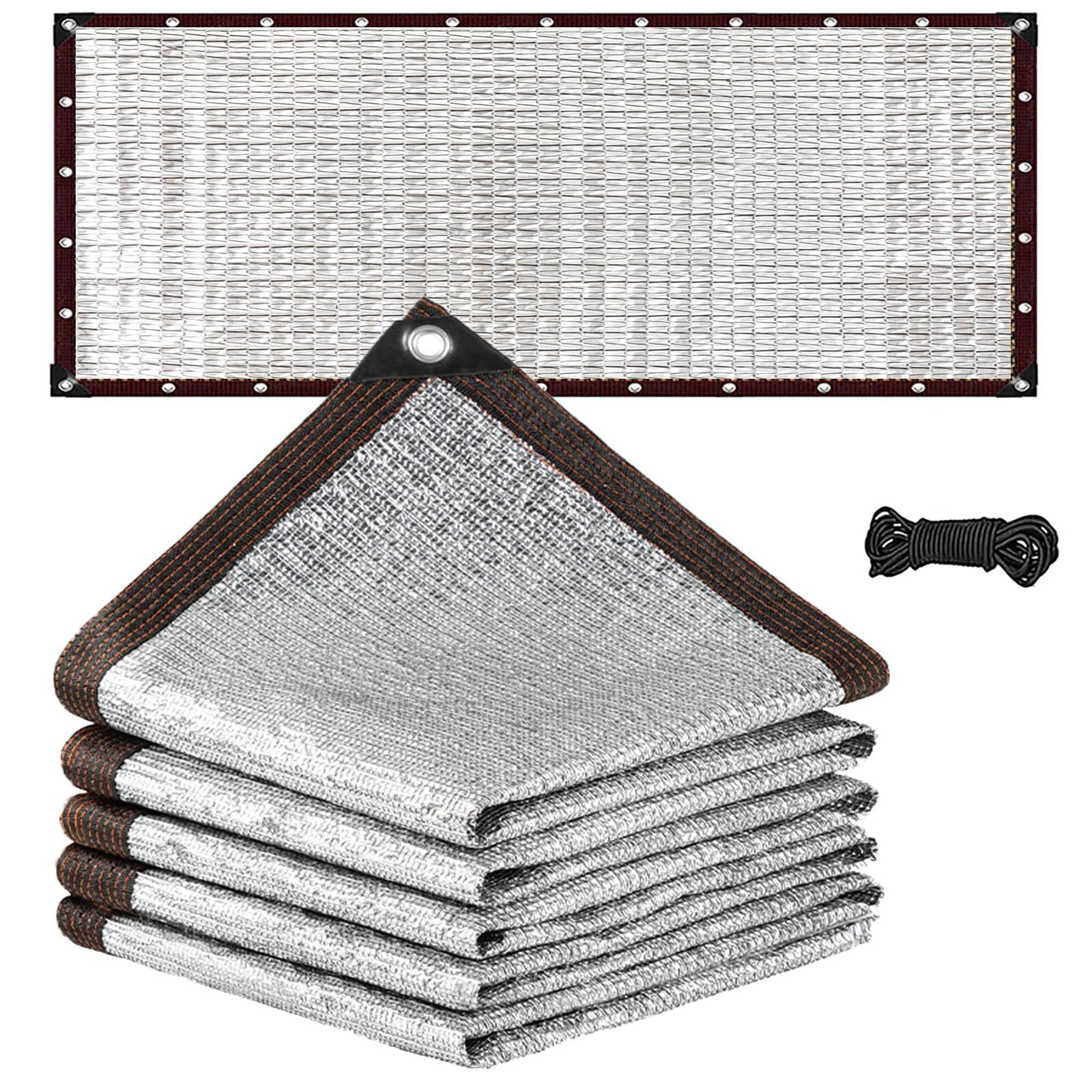 Toit pergola silver anti-chaleur et filet ombrage extérieur 3x9m