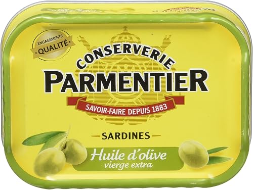 Parmentier Sardines à l'Huile d'Olive Vierge Extra 135 g …