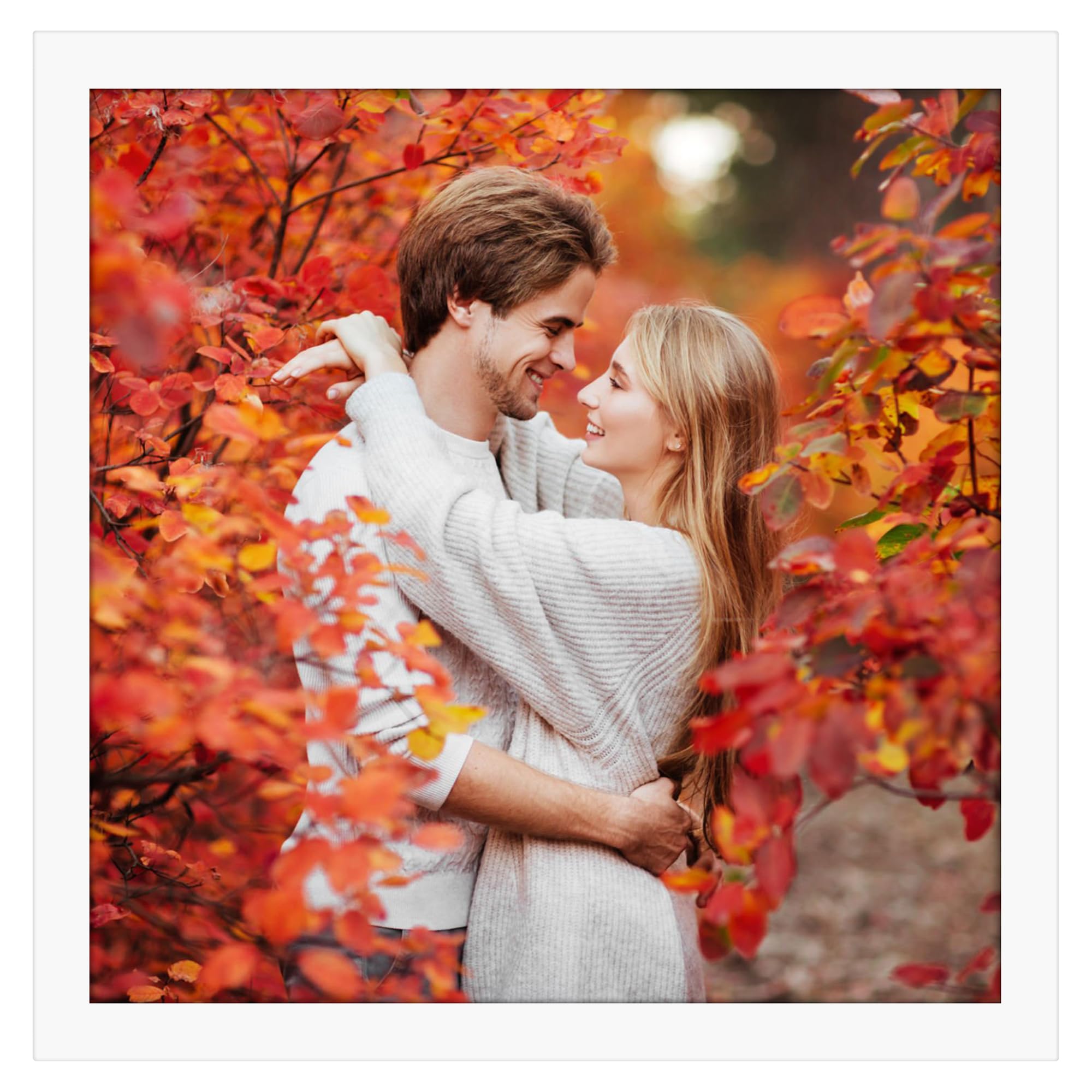 Ditwis 8x8 Photo Frame Brown, Square Picture Frame 20x20cm for Living Room, Bedroom and Office, Wall or Desktop Display, Vertical or Horizontal โ image 1