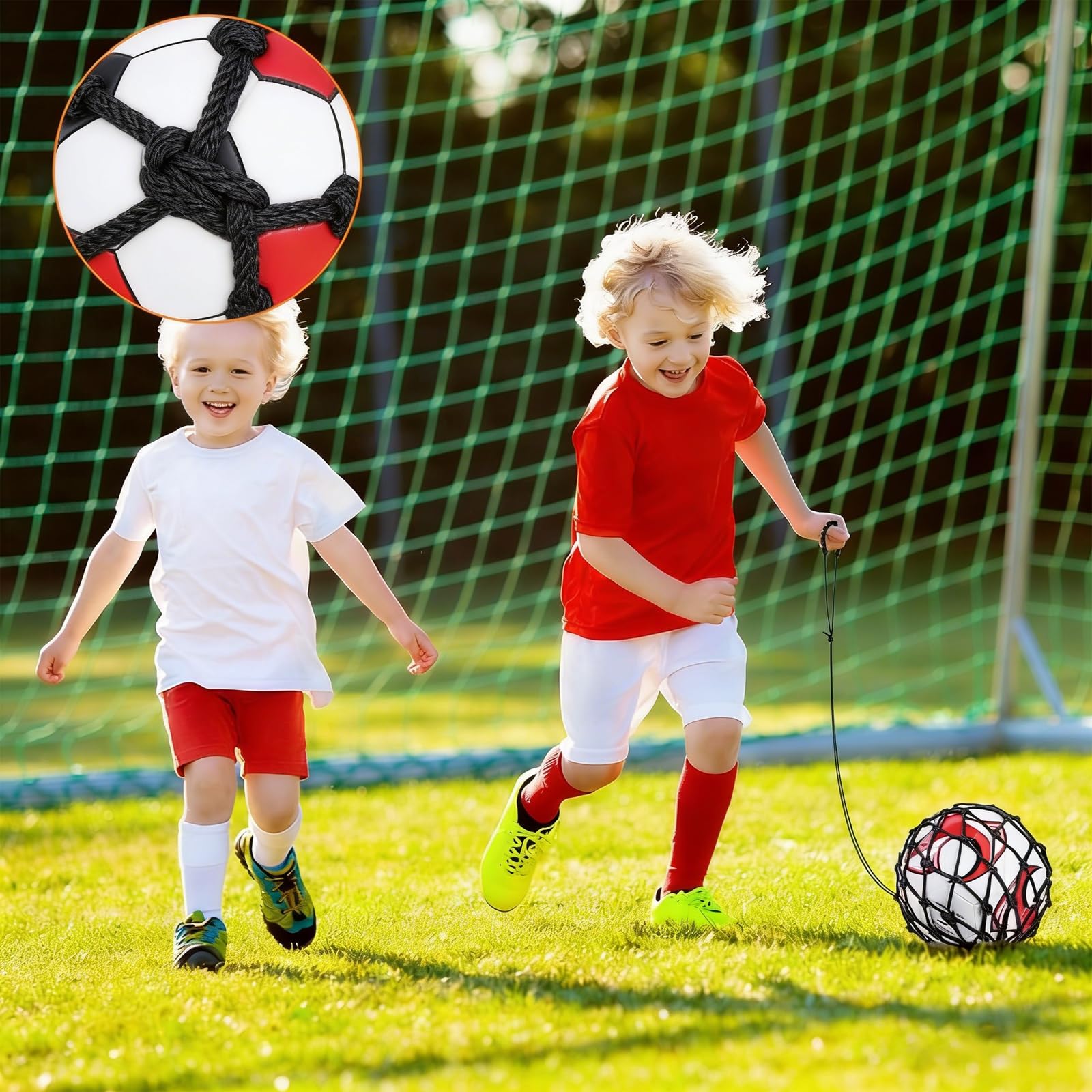 Lot de 5 cibles de but de football pour but de football, filet de cible, avec entraîneur de football, hockey, baseball, précision de tir, amélioration de la vitesse d'agilité