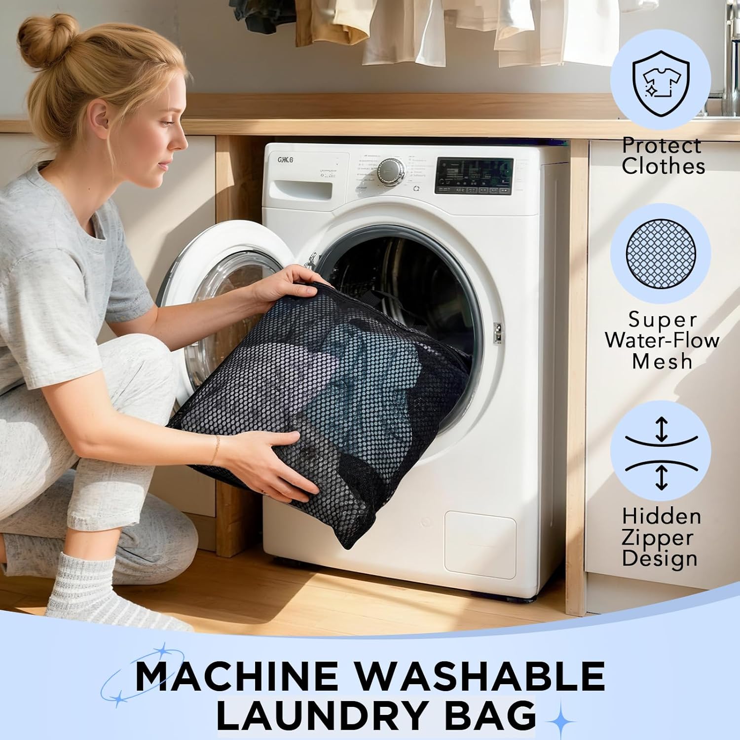 10 Set Compression Packing Cubes for Travel Essentials,Compressible Expandable Packing Cubes for Suitcase,OlarHike Luggage Organizer Bags for Travel,Handy Helper for Organizing Clothes(Black) - Image 4