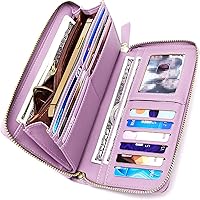 Vista 3 de GEEAD Custom Design Wristlet Wallets for Women PU Leather RFID Blocking Wallet