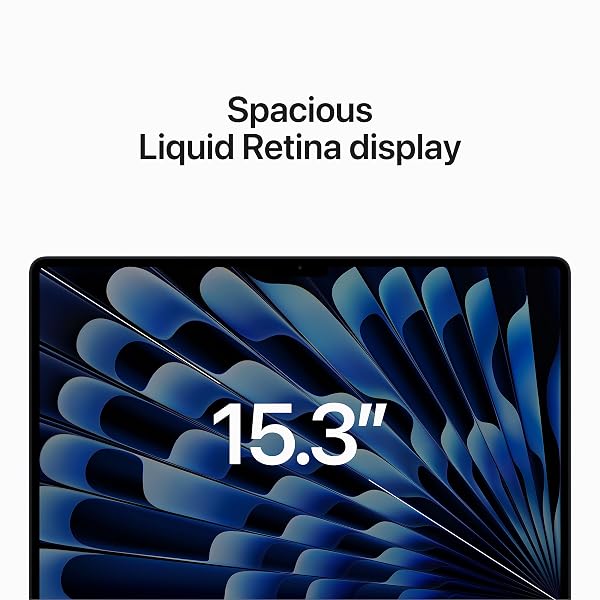 Apple 2023 MacBook Air (de 15 polegadas, Processador M2 da Apple com CPU 8‑Core e GPU 10‑Core, 8GB Memória unificada, 256 GB) - Azul-Nocturno - 3