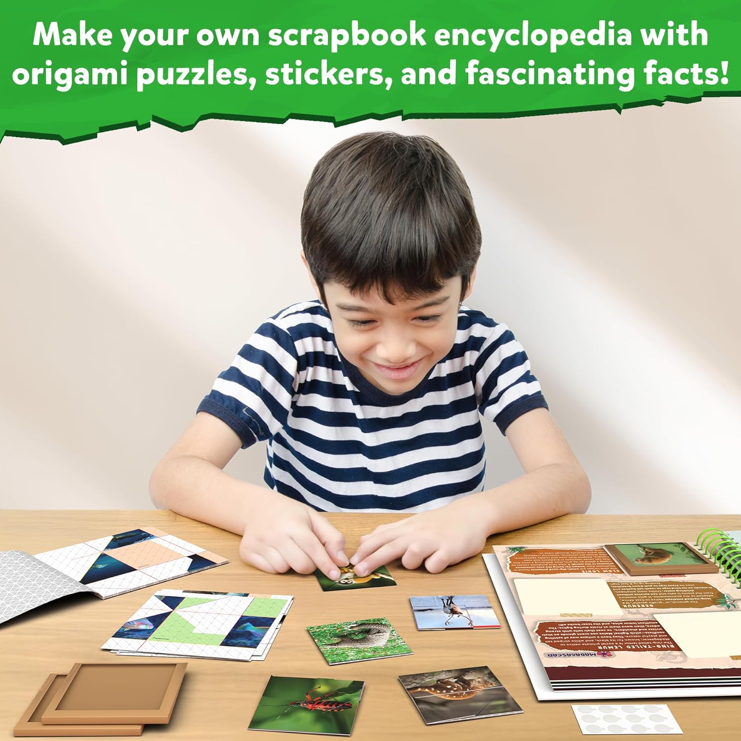 Skillmatics Craft-o-pedia Coolest Creatures Scrapbooking Kit & Guess in 10 Animal Planet Bundle, Perfect for Boys, Girls, Kids & Families Who Love Educational Toys, Gifts for Ages 6, 7, 8, 9, 10 & Up