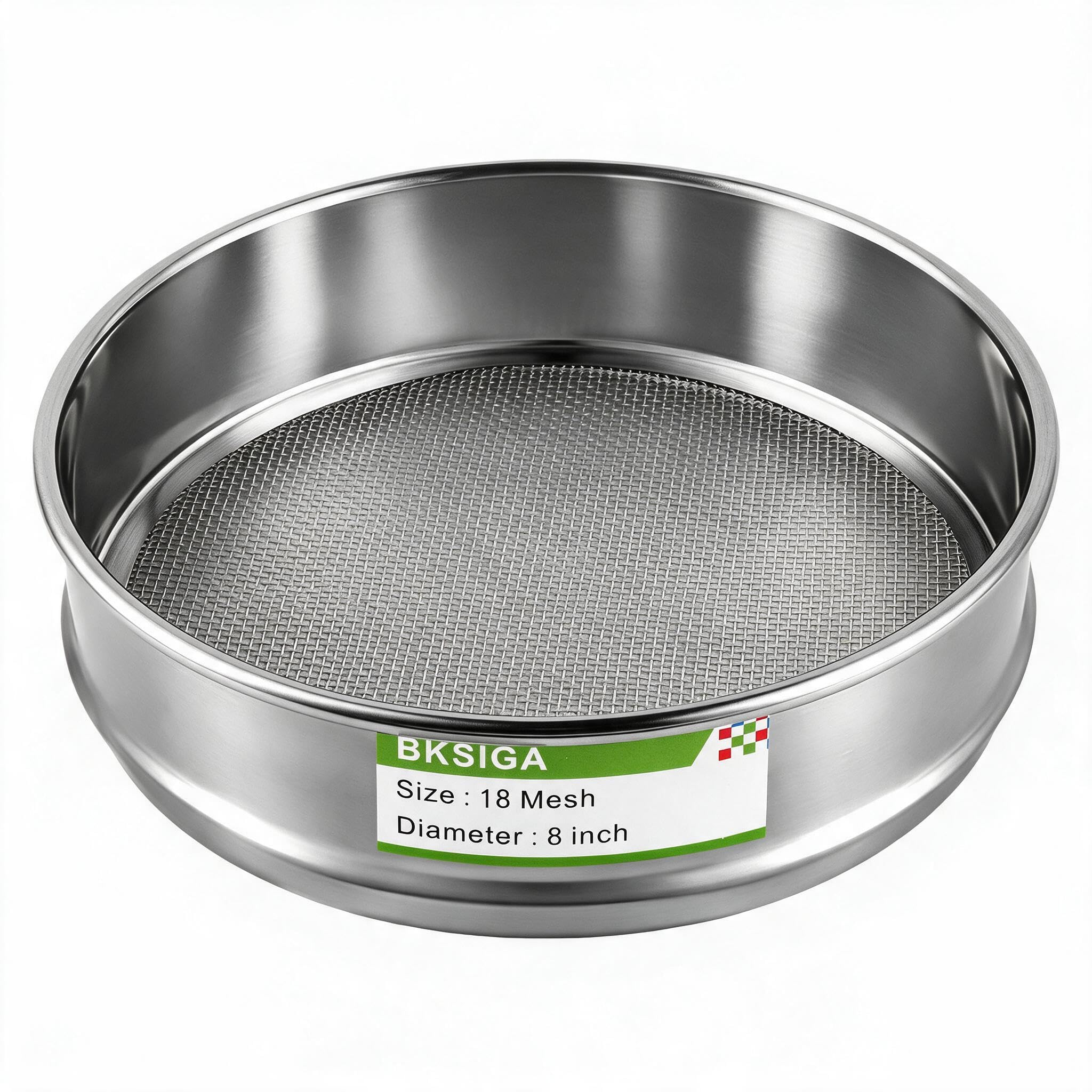 304 Stainless Steel Lab Sieves Pan,8" Diameter Standard Sieve Pan for Industrial Laboratory Homes — Amazon image 5
