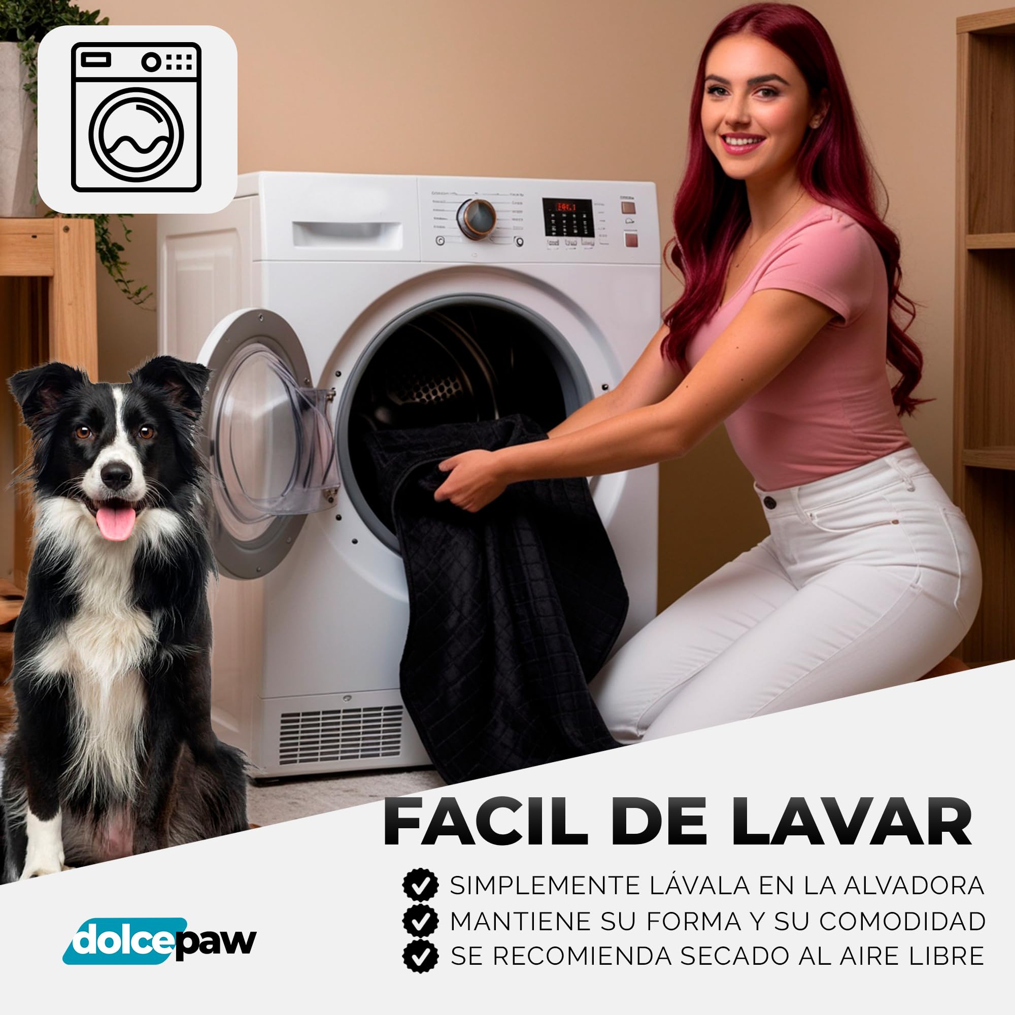 Cama para Perros con Funda Extraíble Lavable y Antideslizante, Cama para Perros y Gatos con Bordes Altos y Suaves, Máximo Confort, Ideal para Mascotas Grandes y Pequeñas