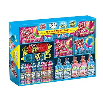 Bazooka Candy Brands, Lollipop Variety Pack 40 Count Box