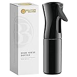 BeautifyBeauties Hair Spray Bottle - Ultra Fine Continuous Water Mister for Hairstyling, Cleaning, Plants, Misting & Skin Care (Black, 6.8 Ounces)