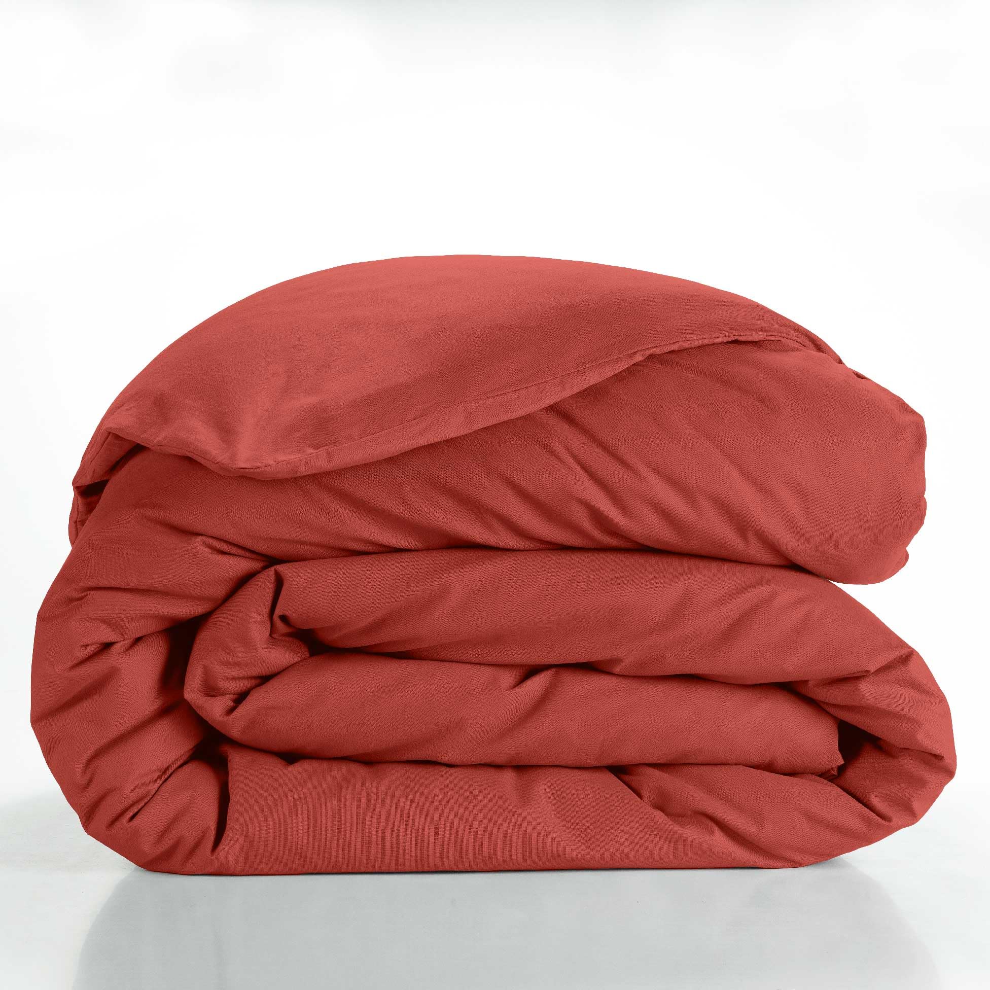 Douceur d'Intérieur, Duvet Cover (240 x 220 cm) Lina Terracotta, 100% Cotton
