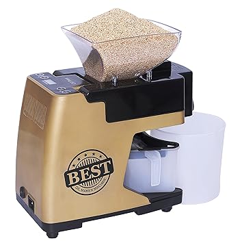TRYATDELIVERY Best Home Use Cold Press Fully Automatic Oil Maker Machine, 400 Watts, Brown