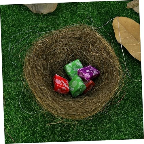 Miniatura 9 de NOLITOY 3 piezas de decoración para el hogar para Salas de Casa, adorno de fotos, mini cacatúa, casa de aves artificiales, nidos de pollitos de