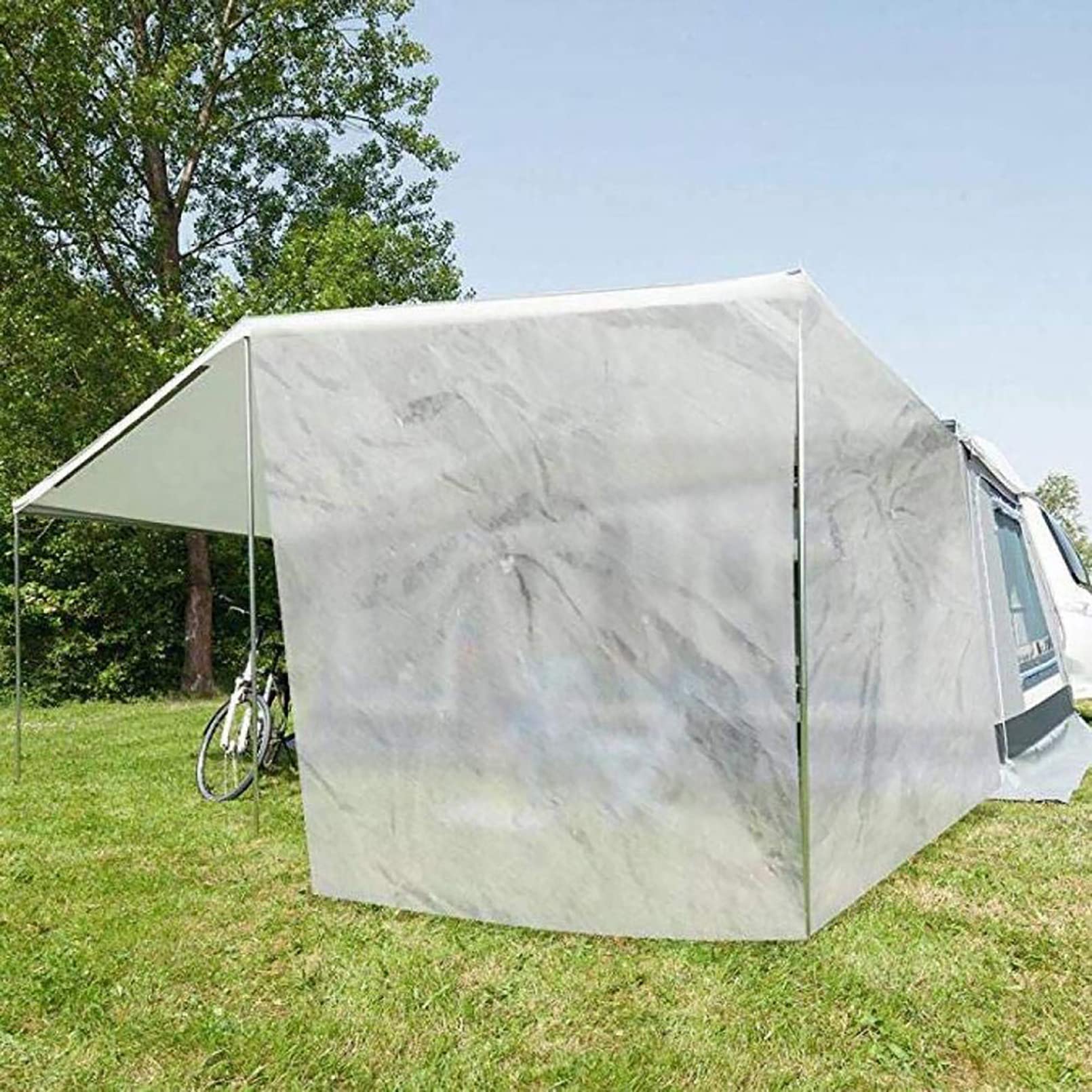 Telo trasparente per esterni impermeabile in PE con pellicola di plastica con occhielli in metallo, tenda per amaca, 125 g/㎡