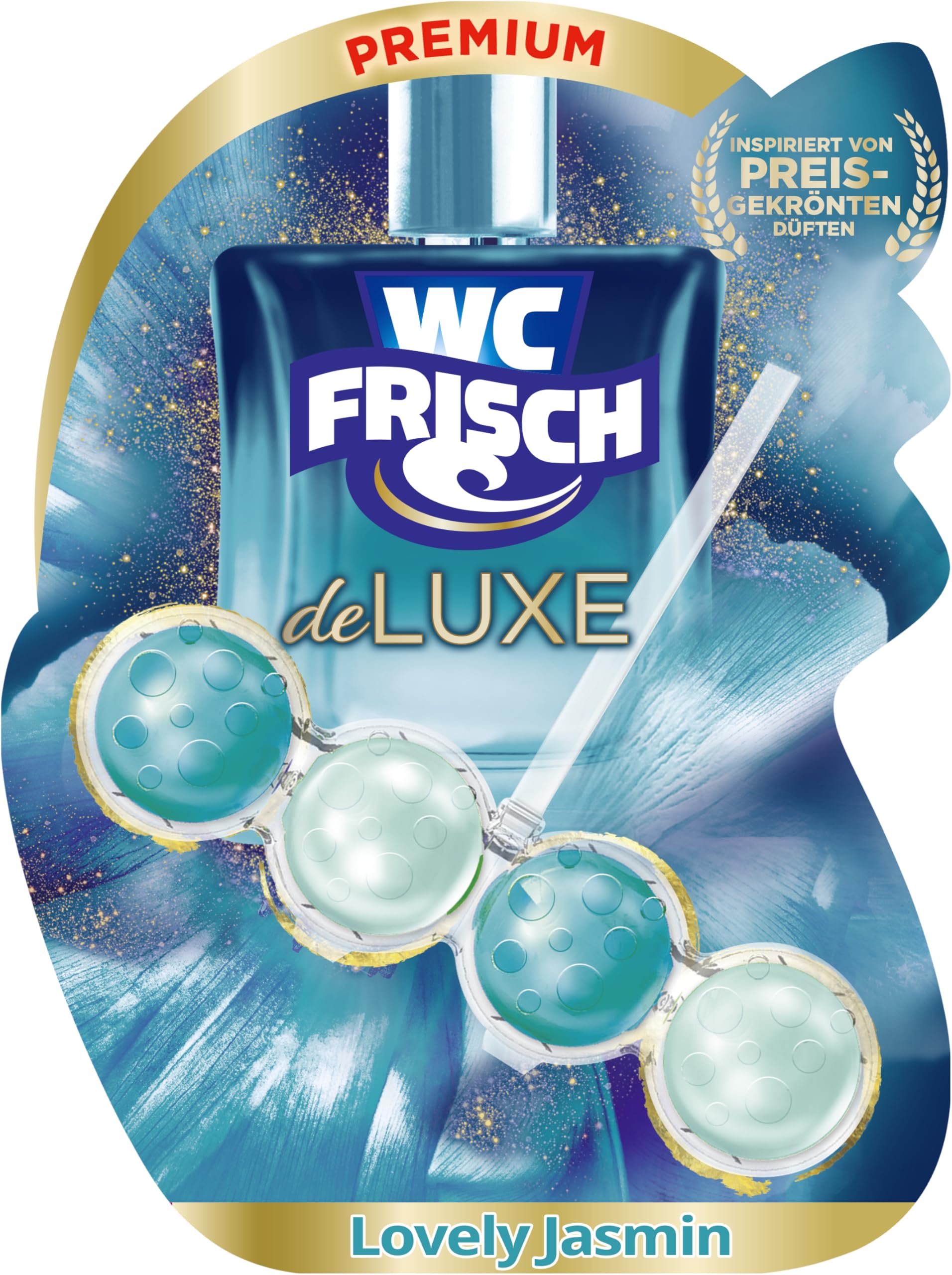 WC Frisch Deluxe Duftspüler Lovely Jasmin (1 St.), Premium Parfumduft
