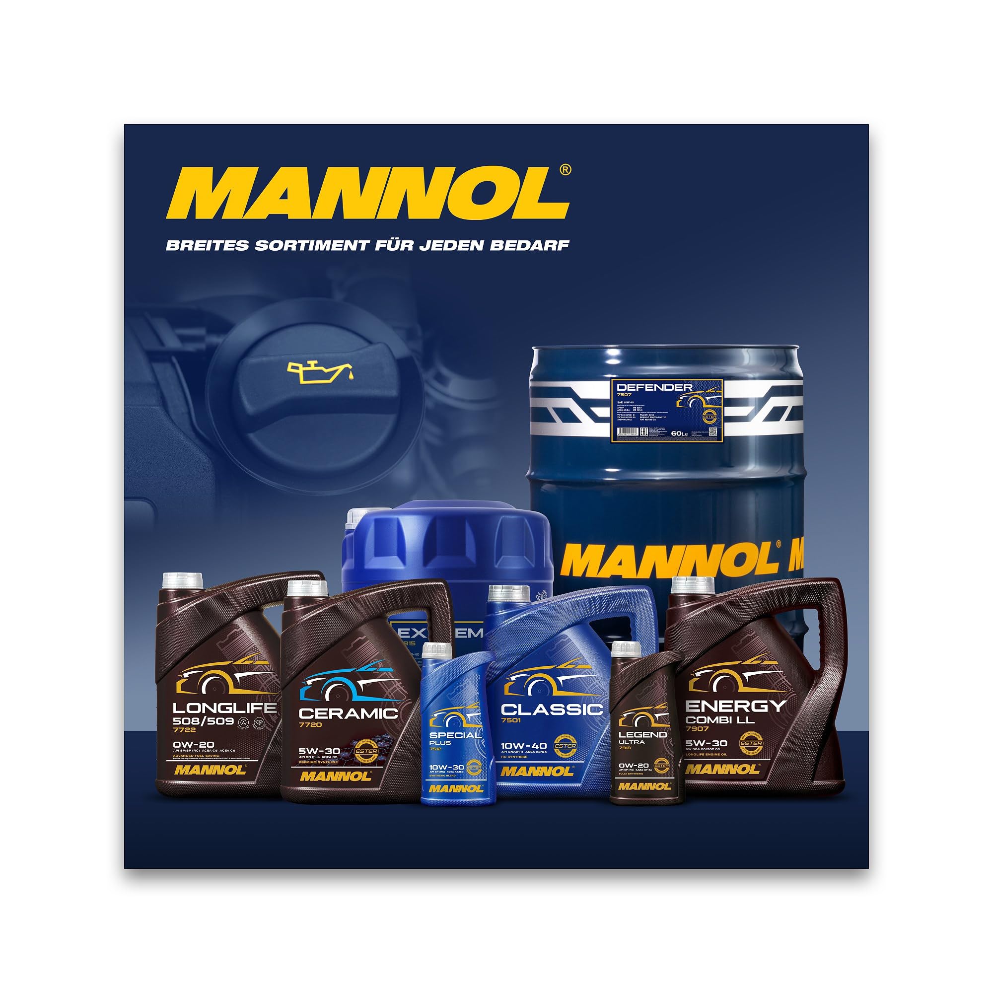 MANNOL 3104 M.O. Olio motore SAE 40 minerale per motori diesel 20L | Olio monocomando per motori diesel ad alto carico API CH-4, MIL L 2104 C, per Volvo e Caterpillar, basso consumo di olio