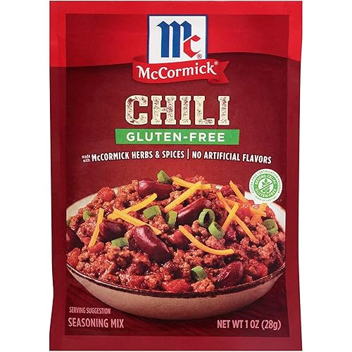 McCormick Mezcla de condimentos de chile sin gluten, 1 onza (paquete de 3)