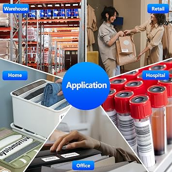2.25 X 1.25 Direct Thermal Labels with Perforated, Self-Adhesive Stickers Labels for Barcode Postage Address Shipping Compatible with Zebra, Rollo and more Label Printers, 1000 labels/Roll, 12 Rolls
