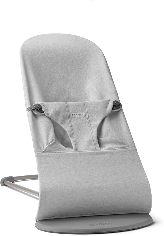 BabyBjörn Bouncer Bliss, Woven mélange, Light Grey