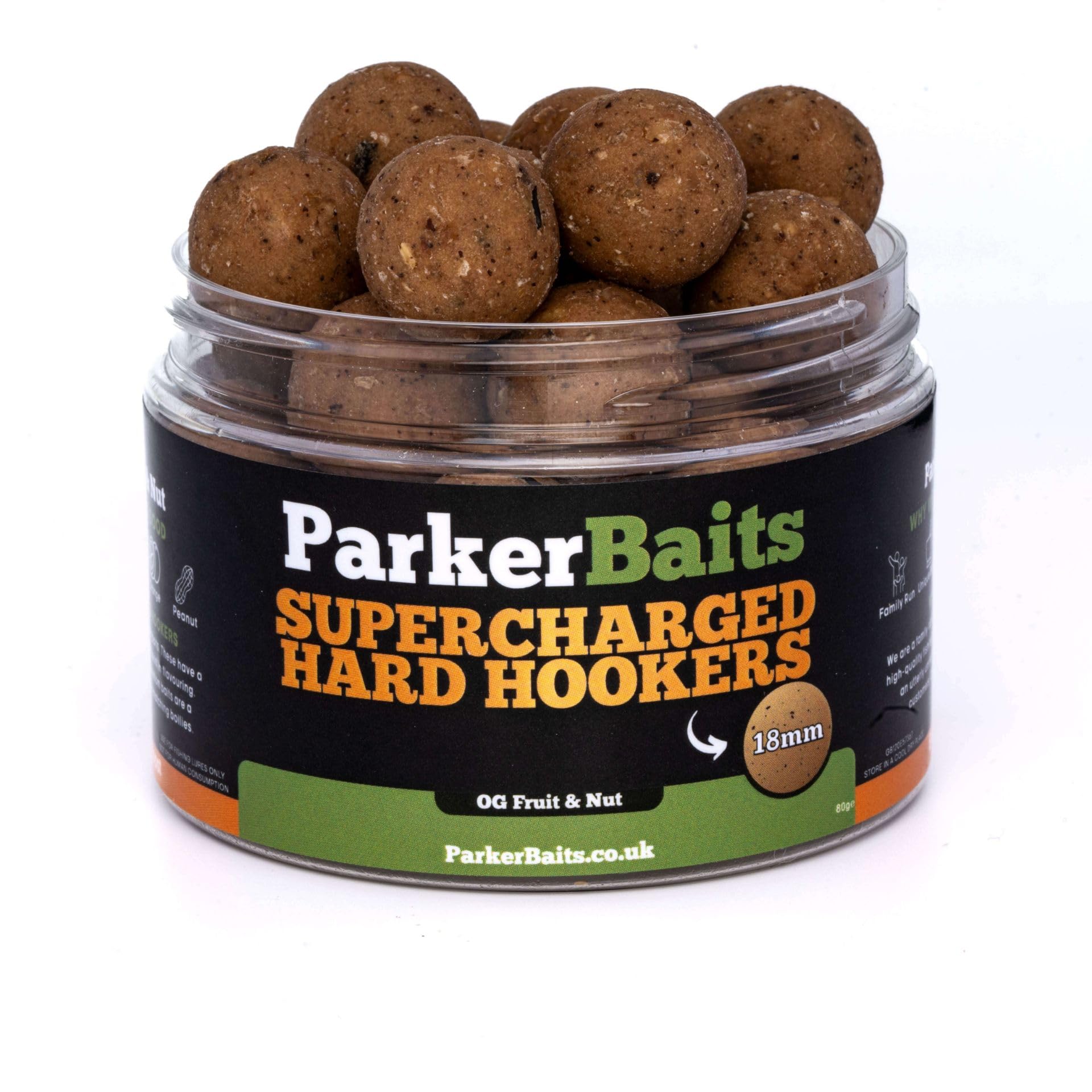 ParkerBaits Supercharged Hard Hookers OG Fruit and Nut: 14mm