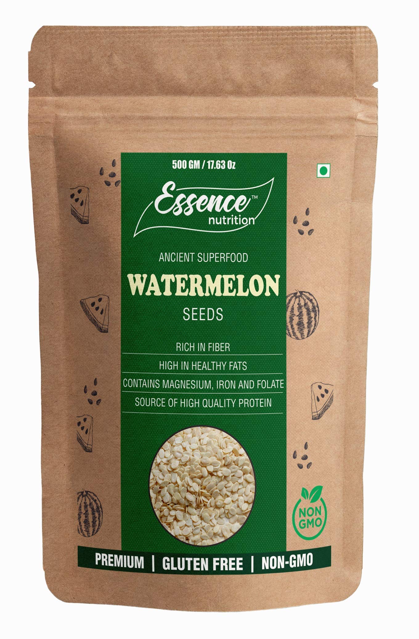 Essence Organics Nutrition Watermelon Seeds (500 Grams) : Amazon.in: Health  u0026 Personal Care