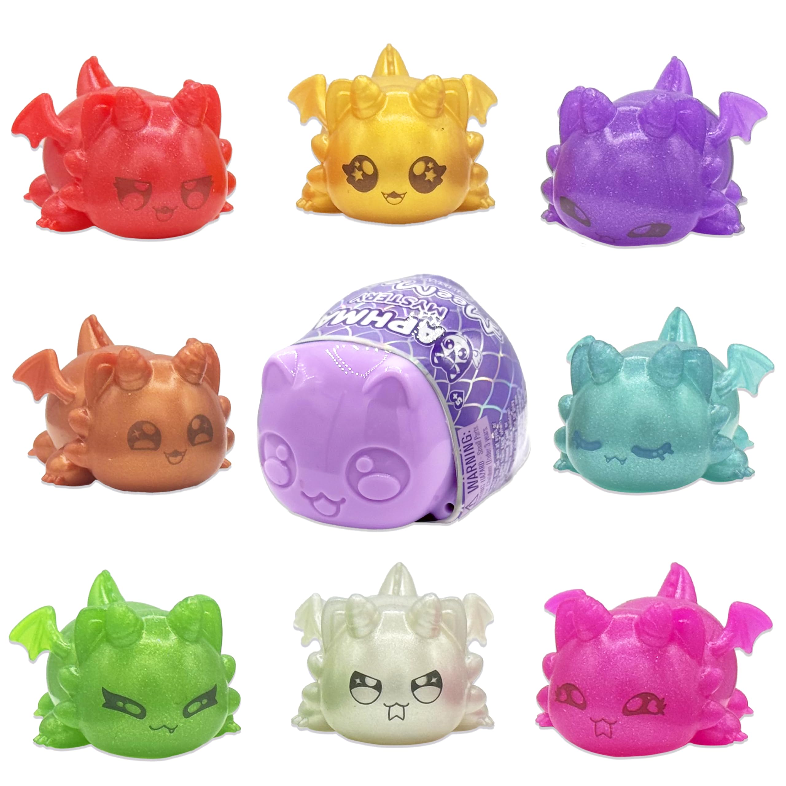 Aphmau MeeMeow Mystery Squishy Figuren – Drachen, Blindbox, Serie 4