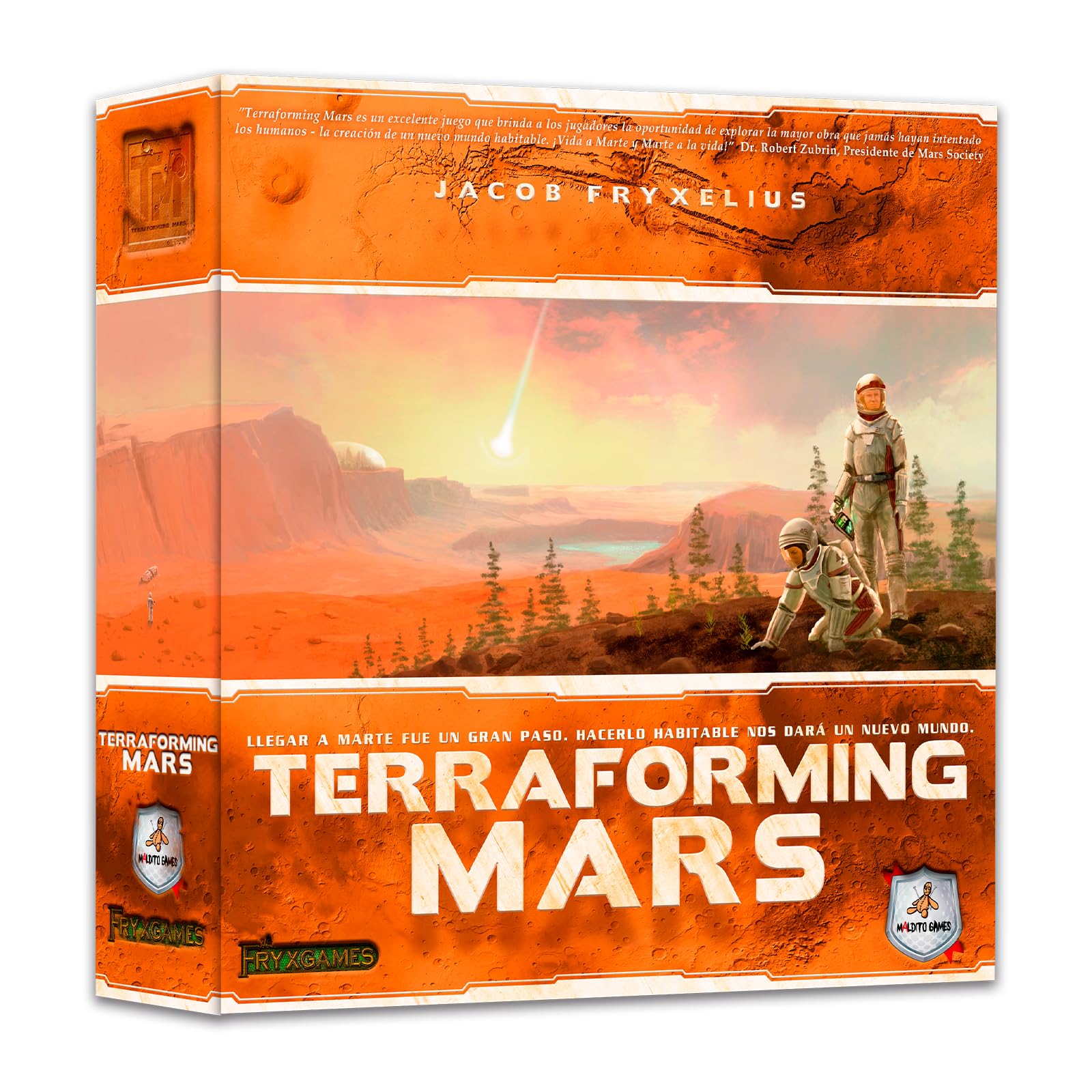 Maldito Games - Terraforming Mars | Juego de Mesa Estratégico de Contrucción y Cartas, Corporaciones en Marte, Eurogame para 1-5 Jugadores (MLDG167791)