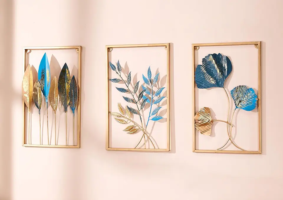 Solimo Metal Leaf Wall Hanging Decor