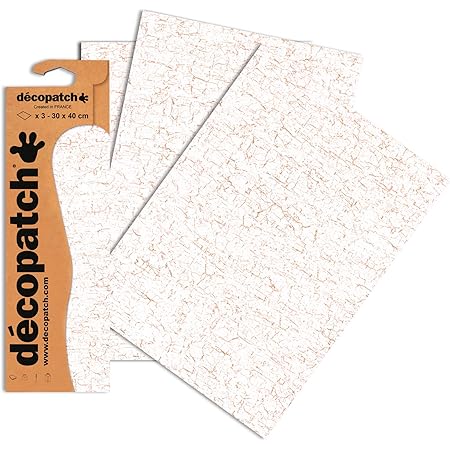 Papel Décopatch Clairefontaine - Pack De 20 Hojas (395x298 Mm) - Para Decoupage Y Papel Maché - Color Púrpura Azul Oscuro